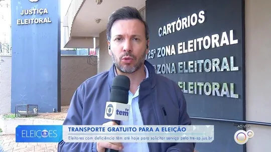 Prazo para eleitor com deficiência solicitar transporte gratuito termina hoje - Programa: Bom Dia Cidade – Rio Preto