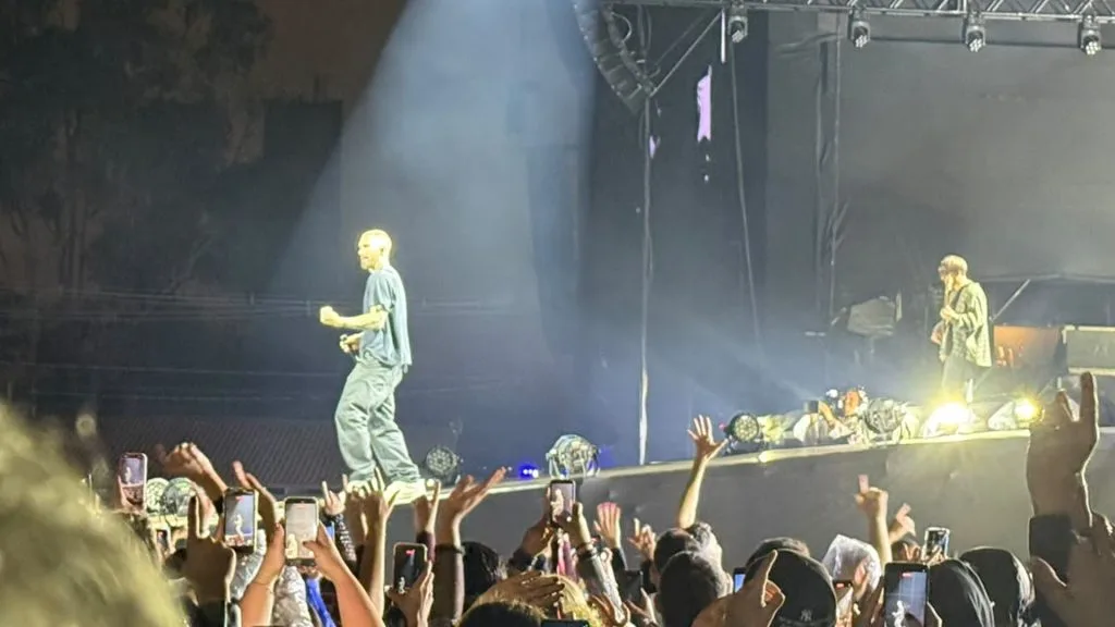 Maroon 5 em Rio Preto — Foto: Henrique Souza/g1