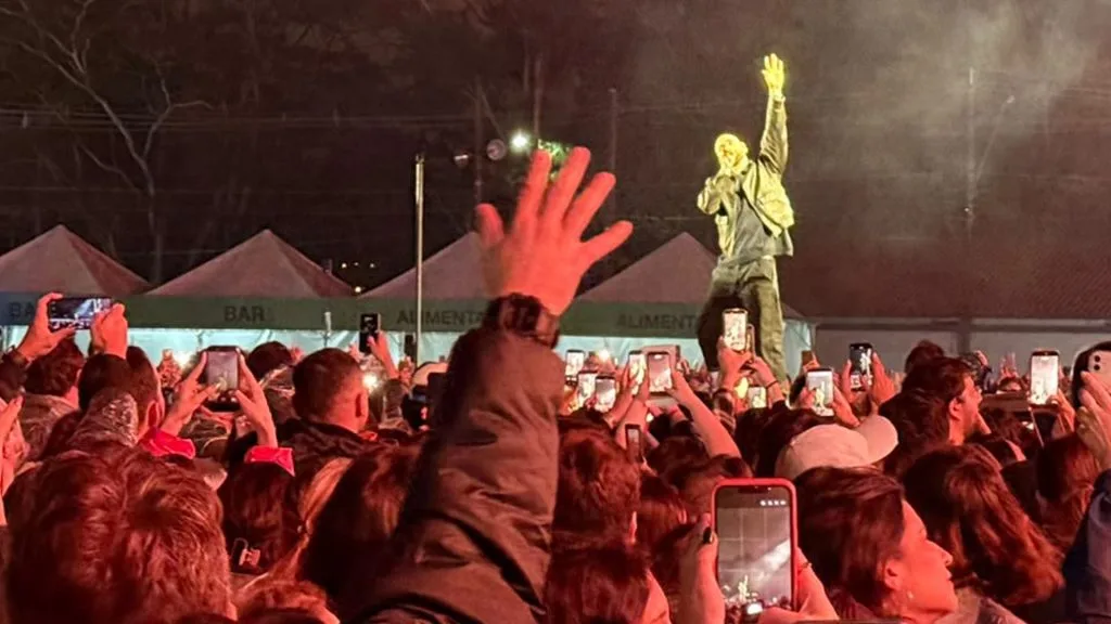 Maroon 5 em Rio Preto — Foto: Henrique Souza/g1
