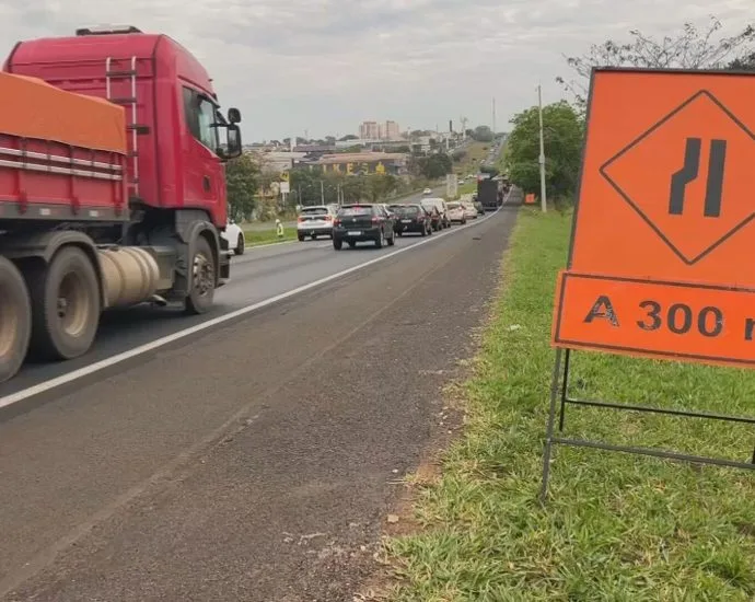 Interdições na Washington Luís em Rio Preto para obras na ponte sobre o Córrego dos Macacos