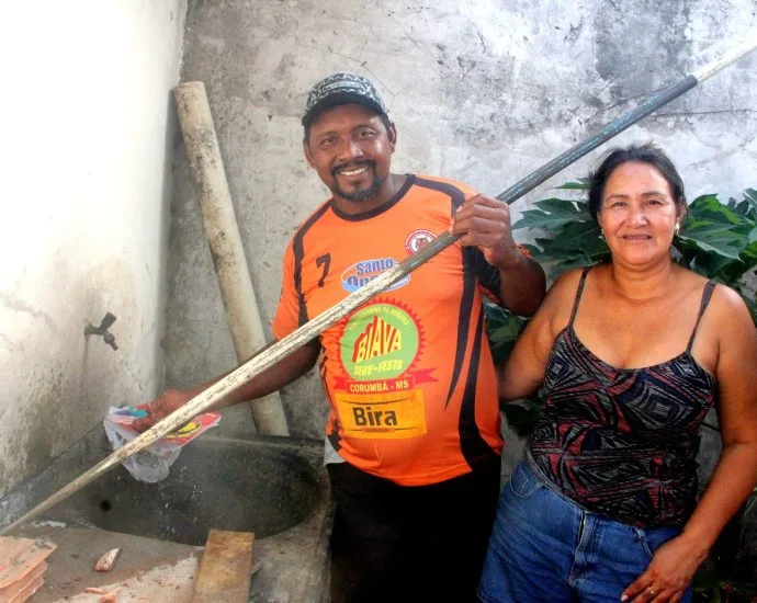 Mudanças na rotina familiar com a chegada da água tratada em MS