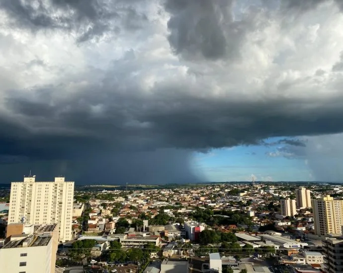 Alerta de tempestades severas para o interior de SP entre 11 e 12 de setembro