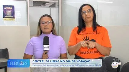 Eleitores com deficiência auditiva contam com suporte de Libras no dia da votação