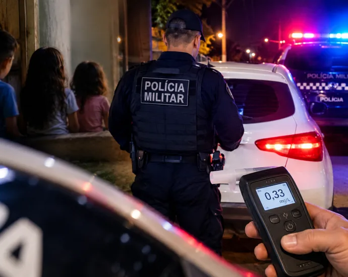 Denúncia de crianças sozinhas termina com fuga policial em Três Lagoas