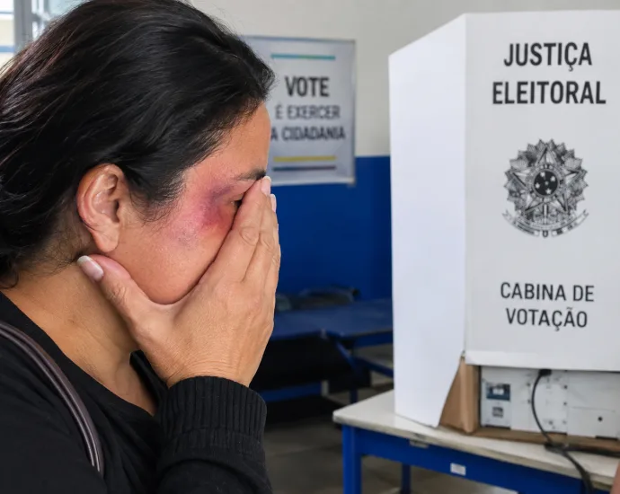 Mulher relata três tapas do sobrinho antes de votar em Três Lagoas
