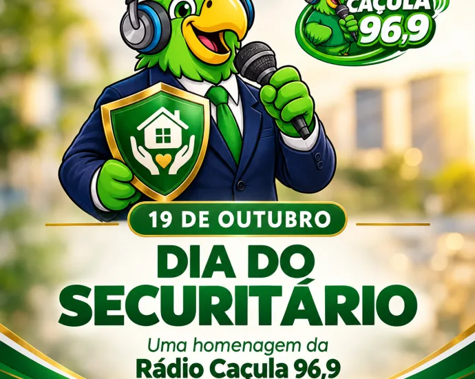 Rádio Caçula presta homenagem aos securitários em 19 de outubro