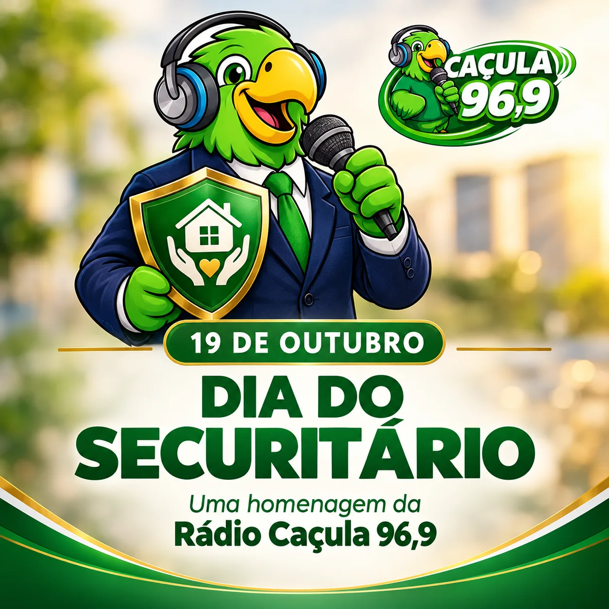 Rádio Caçula presta homenagem aos securitários em 19 de outubro