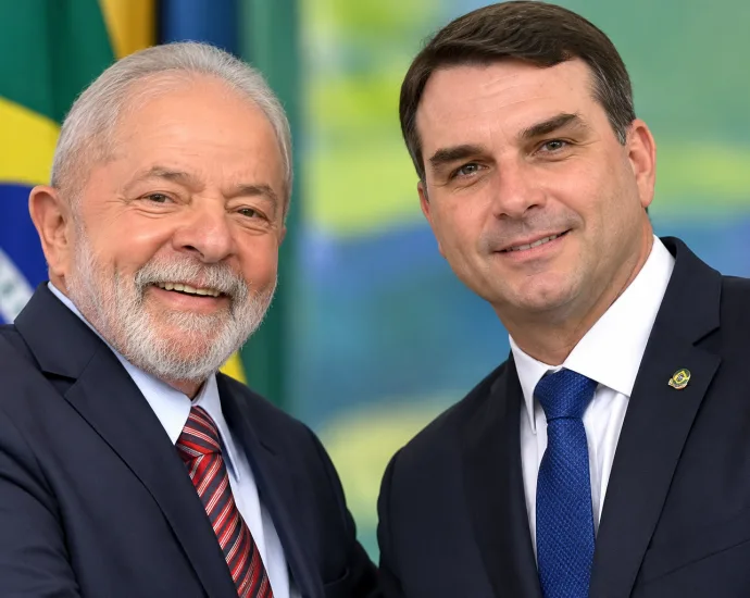 Debate entre Lula e Flávio Bolsonaro será transmitido neste domingo (18)