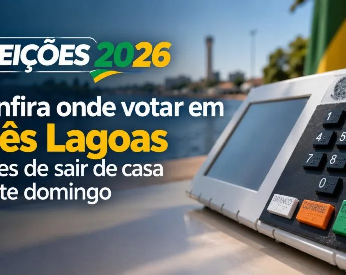 Eleições 2026: Três Lagoas terá 32 locais de votação