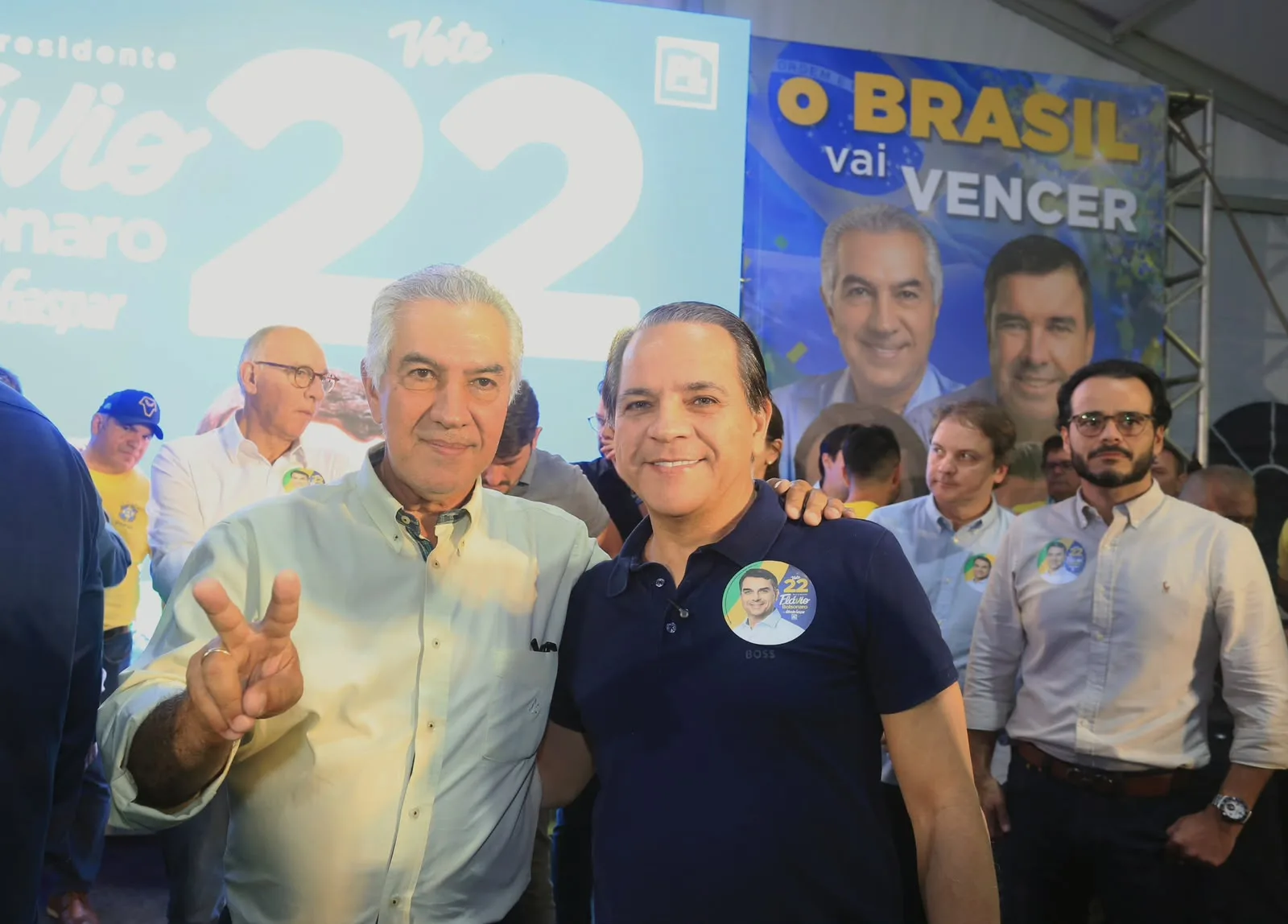 Coronel David reúne prefeitos e mira 70% dos votos para Flávio Bolsonaro em MS