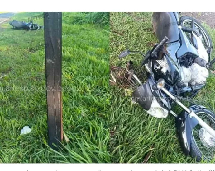 Motociclista morre após pneu traseiro estourar na SP-294, em Flórida Paulista