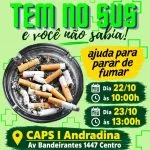 Andradina oferece grupos para quem quer parar de fumar