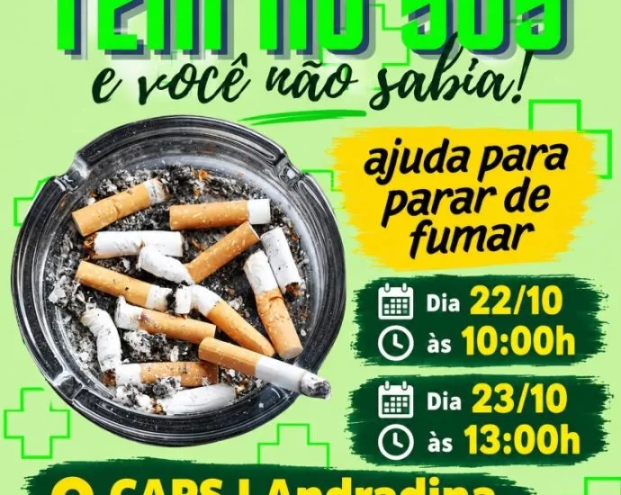 Andradina oferece grupos para quem quer parar de fumar Andradina oferece grupos para quem quer parar de fumar
