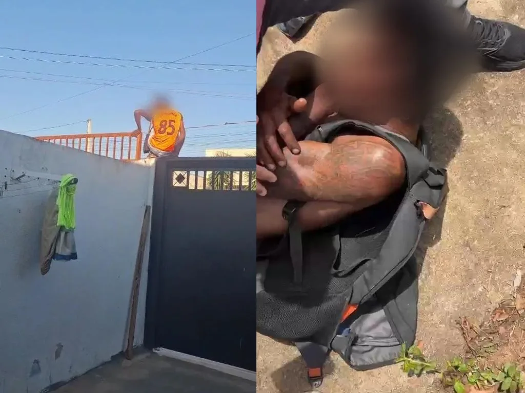 Suspeito de invadir casa é filmado e teria sido agredido em Três Lagoas