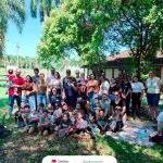 Alunos do CEA fazem plantio de mudas em fazenda de Andradina